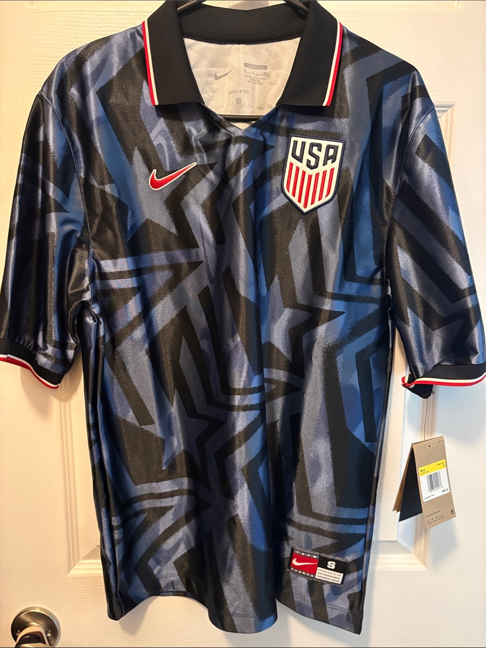 Nike USA Soccer Jersey - Blue, Black & Red Accents